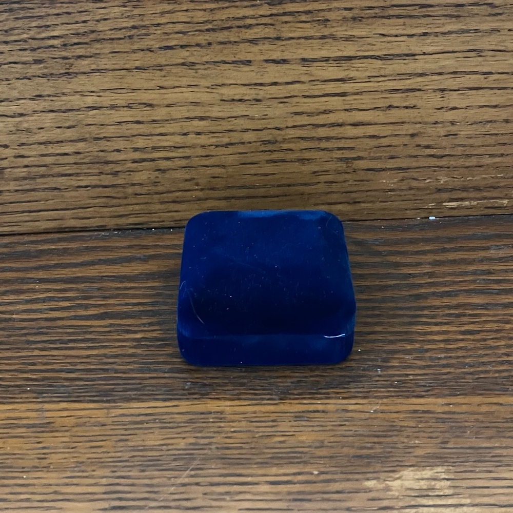 Blue Gottfredson and Nicoll Ring Box Jewelry Box